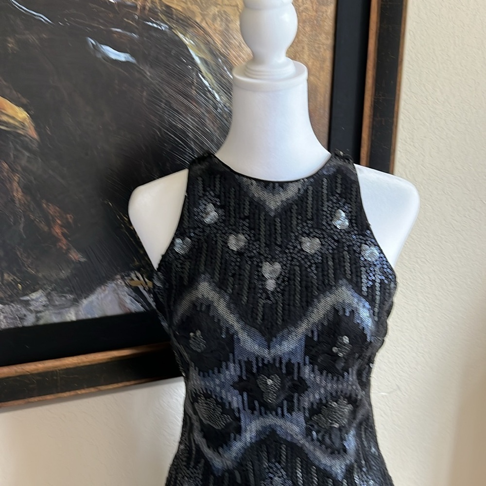 NWT Alexia Admor New York Midnight Sequin Dress Size XS